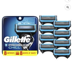 Gillette ProGlide Chill Razor Cartridges - Blue and Black
